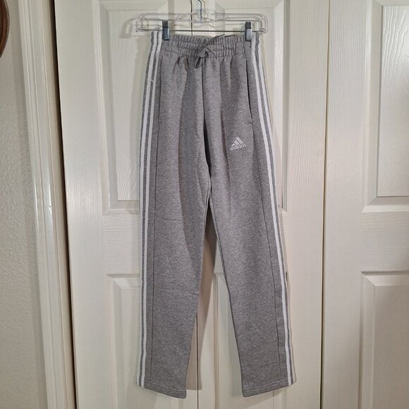 NWT adidas Men’s Essentials 3-Stripes Grey Athletic Pants XXS Track Joggers - Picture 1 of 11